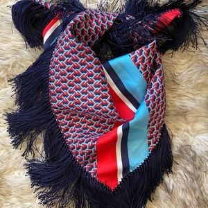 Fringed Tory Burch Scarf